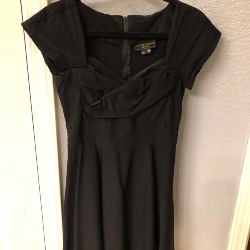 Stop Staring XL black dress